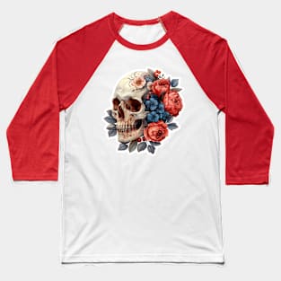 Skull with Love Baseball T-Shirt